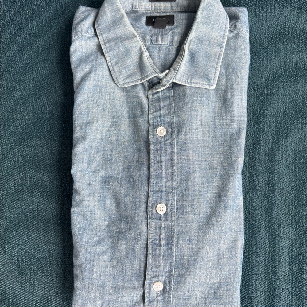 Men's Light Blue Chambray Shirt by J.Crew